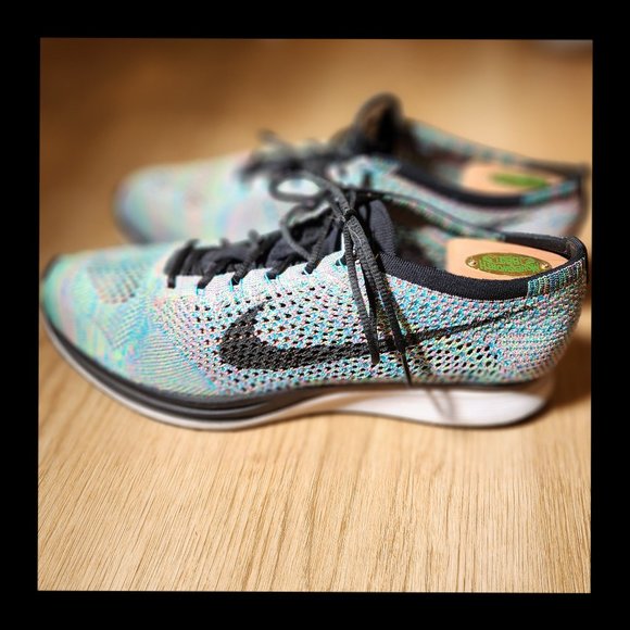 Nike Flyknit Racer - Multicolour 2.0 - Mens 12 - Picture 1 of 3